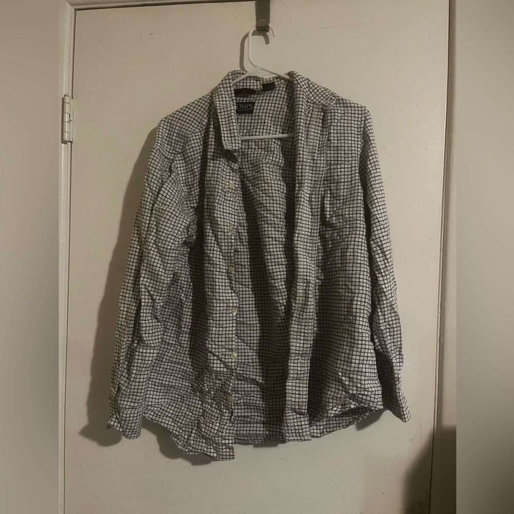 Long Sleeve Sustainable Stretch Woven Button Up Shirt